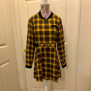 Plaid long sleeve dress. NWOT